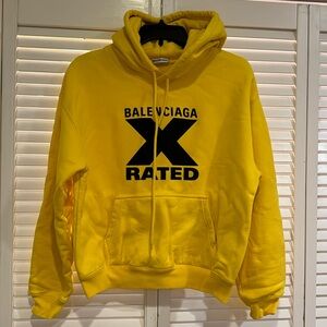 Balenciaga Hoodie X Rated Yellow